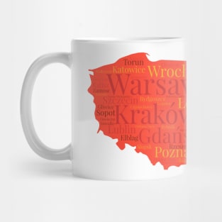 Poland Cities Mug